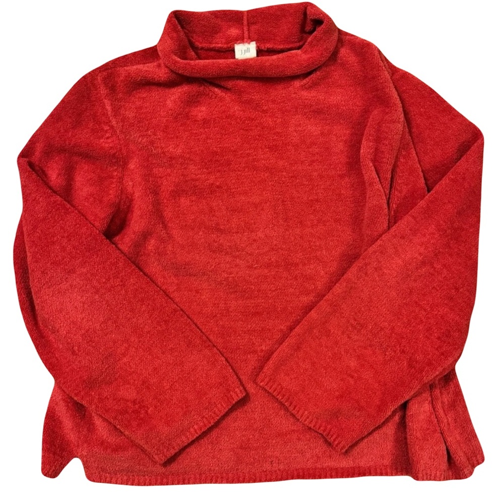 J. Jill Vibrant Red Turtleneck Sweater